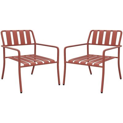 Vente-unique Gartensessel Birmos Terracotta 64 cm Vente-unique Gartensessel Birmos Terracotta 64 cm