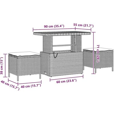 vidaXL Garten-Sofa-Set 12-Tlg Schwarz Poly Rattan 3362305 vidaXL Garten-Sofa-Set 12-Tlg Schwarz Poly Rattan 3362305