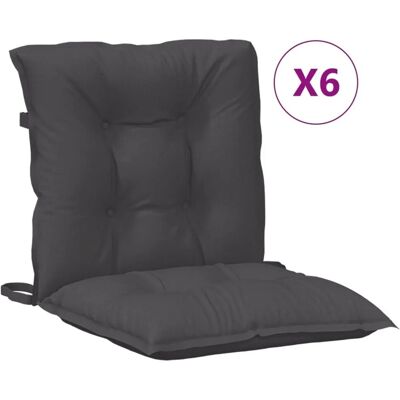 vidaXL Niedriglehner-Auflagen 6 Stk Melange Anthrazit 100x50x7cm Stoff 4002378 vidaXL Niedriglehner-Auflagen 6 Stk Melange Anthrazit 100x50x7cm Stoff 4002378