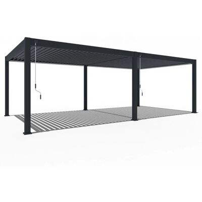 Weide Deluxe Plus Aluminium Pavillon 4 x 8 M Anthrazit Pergola Freistehend Weide Deluxe Plus Aluminium Pavillon 4 x 8 M Anthrazit Pergola Freistehend