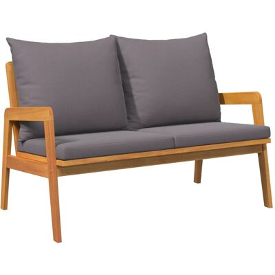 vidaXL Anthrazit Massivholz Akazie Gartenmöbel-Set - Outdoor Sofa Set vidaXL Anthrazit Massivholz Akazie Gartenmöbel-Set - Outdoor Sofa Set