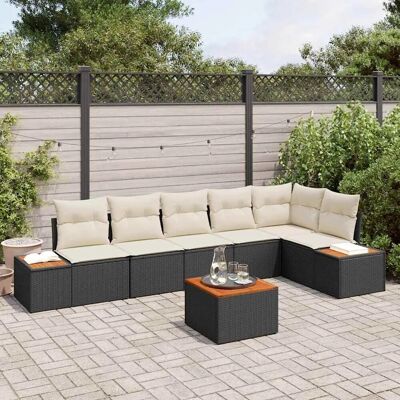 Vidaxl Gartensofa-Set - Modular, Wetterfest, Für 7 Personen Vidaxl Gartensofa-Set - Modular, Wetterfest, Für 7 Personen