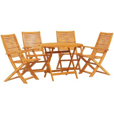 vidaXL 5-tlg Garten-Essgruppe Massivholz Akazie 3375701 vidaXL 5-tlg Garten-Essgruppe Massivholz Akazie 3375701