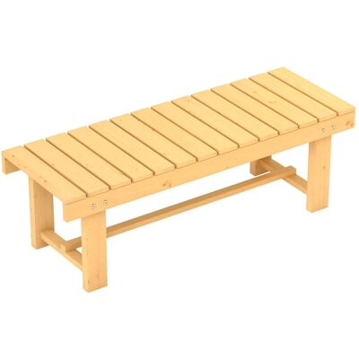 Outsunny Gartenbank Tannenholz Naturholz L110 x B38 x H35 cm Outsunny Gartenbank Tannenholz Naturholz L110 x B38 x H35 cm