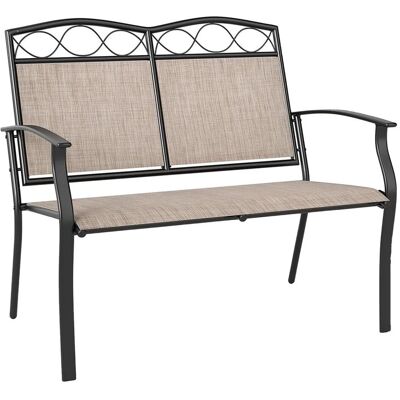 Costway Gartenbank Wetterfest Outdoor Sitzbank für 2 Personen Costway Gartenbank Wetterfest Outdoor Sitzbank für 2 Personen