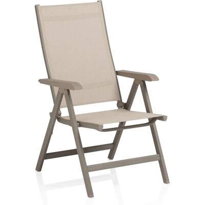 Kettler Basic Plus Klappsessel Multipositionssessel Taupe Beige Stucco Kettler Basic Plus Klappsessel Multipositionssessel Taupe Beige Stucco