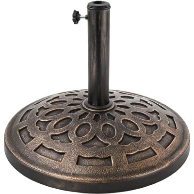 Relaxdays Schirmständer Kunstharz Stahl Kunststoff Schwarz-Bronze Schwer 33 cm x 49 cm 14 kg Relaxdays Schirmständer Kunstharz Stahl Kunststoff Schwarz-Bronze Schwer 33 cm x 49 cm 14 kg