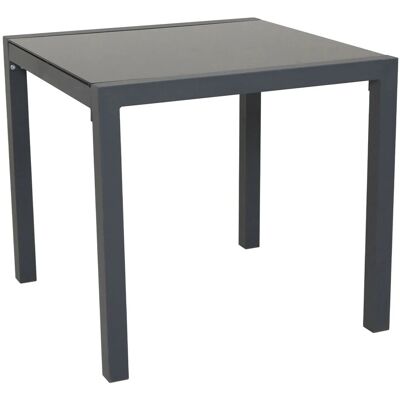 Svita Gartentisch Aluminium Outdoor Tisch Mit Glasplatte 80x80 cm Svita Gartentisch Aluminium Outdoor Tisch Mit Glasplatte 80x80 cm