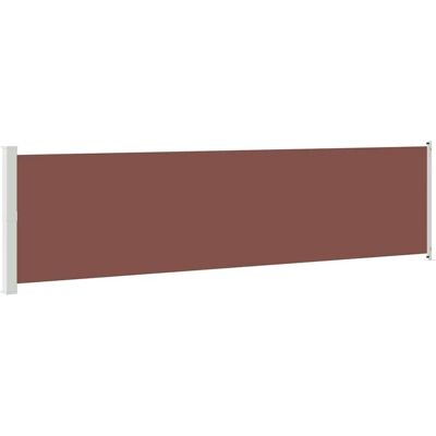 vidaXL Patio Ausziehbarer Seitenmarkise 600x160 cm Braun - Seitenmarkise vidaXL Patio Ausziehbarer Seitenmarkise 600x160 cm Braun - Seitenmarkise