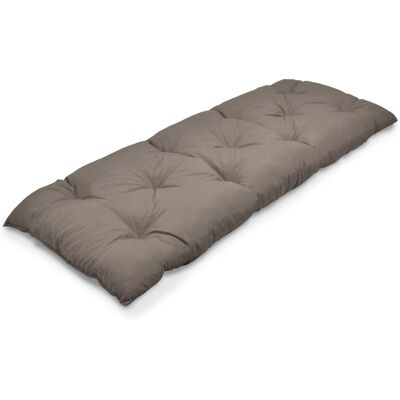 Beautissu Bankauflage Flair BK ca.100x50x10cm Taupe Beautissu Bankauflage Flair BK ca.100x50x10cm Taupe