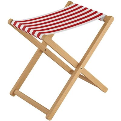 Erst-Holz Klappbarer Holz-Campinghocker XL Normale Sitzhöhe 10-226 Rot-Weiß Streifen Erst-Holz Klappbarer Holz-Campinghocker XL Normale Sitzhöhe 10-226 Rot-Weiß Streifen
