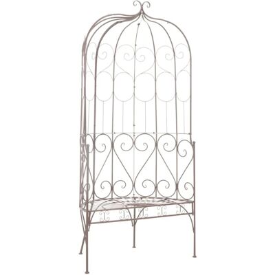 furnicato Gartenbank 95 cm Eisen Antik Braun furnicato Gartenbank 95 cm Eisen Antik Braun