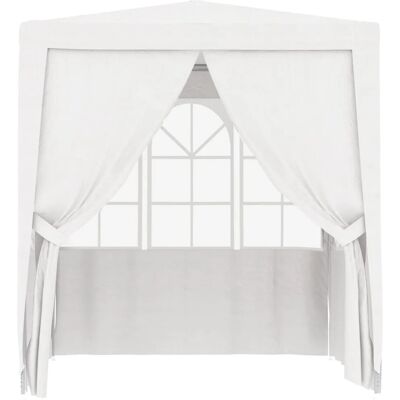 vidaXL Professionelle Partytent mit Seitenwänden 2m Weiß Outdoor Pavillon - Partytent vidaXL Professionelle Partytent mit Seitenwänden 2m Weiß Outdoor Pavillon - Partytent