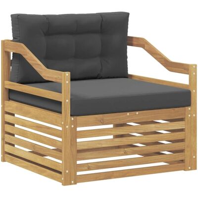 vidaXL Outdoor-Sofa Weiß und Anthrazit 3439154 vidaXL Outdoor-Sofa Weiß und Anthrazit 3439154