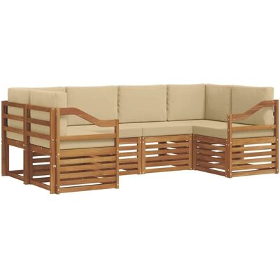 vidaXL Sofagarnituren mit Kissen 20 Tlg Natur Massivholz Akazie 3375388 vidaXL Sofagarnituren mit Kissen 20 Tlg Natur Massivholz Akazie 3375388