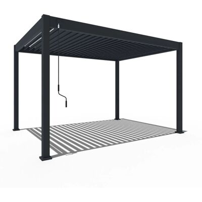 Weide Classic Alu-Stahl Pavillon 3 x 4 M Anthrazit Pergola Freistehend Weide Classic Alu-Stahl Pavillon 3 x 4 M Anthrazit Pergola Freistehend