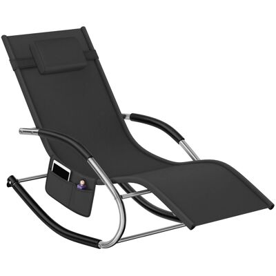 Tectake Gartenliege Taya Ergonomisch Mit Komfort Schwingbewegung Geschwungene Armlehnen Mit Schaumstoffpolsterung Pro Stück 142 x 62 x 92 cm Schwarz Tectake Gartenliege Taya Ergonomisch Mit Komfort Schwingbewegung Geschwungene Armlehnen Mit Schaumstoffpolsterung Pro Stück 142 x 62 x 92 cm Schwarz
