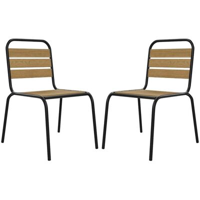 Vente-unique Gartenstuhl Lylios Schwarz 51 cm Vente-unique Gartenstuhl Lylios Schwarz 51 cm