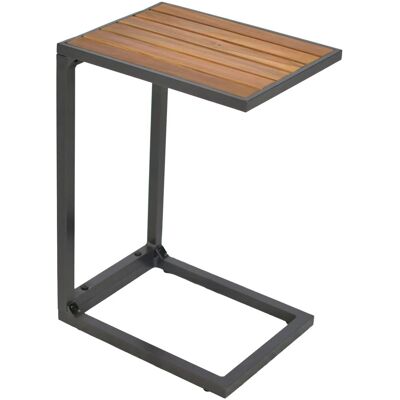 MERXX Cee Beistelltisch - Modernes Aluminium & Akazie - Outdoor MERXX Cee Beistelltisch - Modernes Aluminium & Akazie - Outdoor