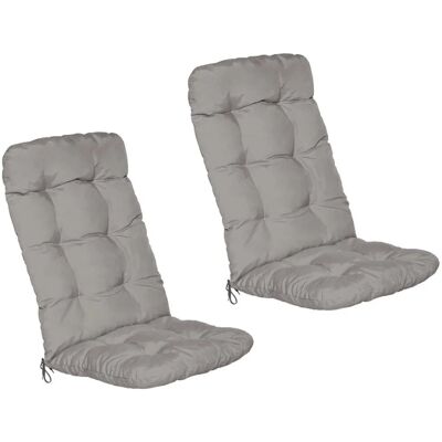 Beautissu Flair HL Hochlehner 120x50x8cm Hellgrau 6tlg Beautissu Flair HL Hochlehner 120x50x8cm Hellgrau 6tlg