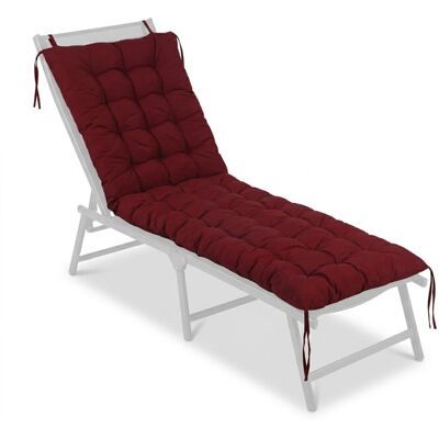 Relaxdays Bankauflage Polyester Rot Gesteppt mit Bindebändern 180 cm x 70 cm Relaxdays Bankauflage Polyester Rot Gesteppt mit Bindebändern 180 cm x 70 cm