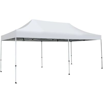 Costway 3x6m Faltpavillon Pavillon mit Rädern UV-Schutz 50+ Wasserdicht Costway 3x6m Faltpavillon Pavillon mit Rädern UV-Schutz 50+ Wasserdicht