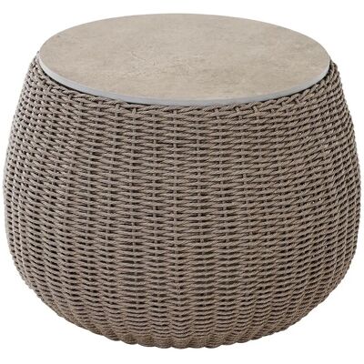 Siena Garden Gartentisch Liguria Rund Stein Taupe-Grau 60,5 cm x 60,5 cm Siena Garden Gartentisch Liguria Rund Stein Taupe-Grau 60,5 cm x 60,5 cm