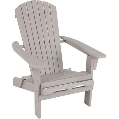 Costway Adirondack Stuhl Klappbar Holz Grau 180 kg Tragfähigkeit Costway Adirondack Stuhl Klappbar Holz Grau 180 kg Tragfähigkeit