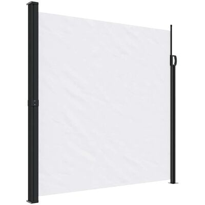 vidaXL Seitenmarkise Ausziehbar Weiß 200 x 300 cm - Outdoor Sichtschutz vidaXL Seitenmarkise Ausziehbar Weiß 200 x 300 cm - Outdoor Sichtschutz