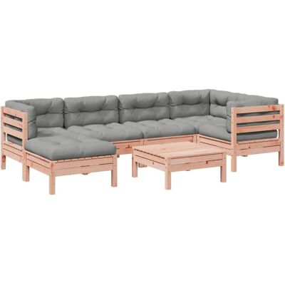 vidaXL Gartensofagarnitur - Douglas Holz, Braun, Modulares - Gartenmöbel vidaXL Gartensofagarnitur - Douglas Holz, Braun, Modulares - Gartenmöbel