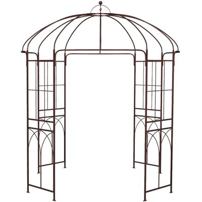 Costway Rosenbogen Metall Torbogen Rankgitter 211 x 211 x 256 cm Costway Rosenbogen Metall Torbogen Rankgitter 211 x 211 x 256 cm