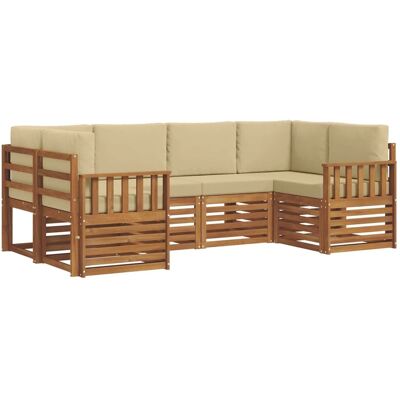 vidaXL Sofagarnituren mit Kissen 20 Tlg Natur Massivholz Akazie 3375363 vidaXL Sofagarnituren mit Kissen 20 Tlg Natur Massivholz Akazie 3375363