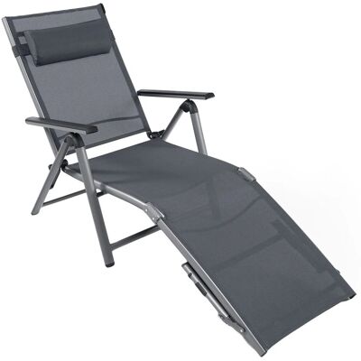 Costway - Terrassenliegestuhl - 8-stufig verstellbare Rückenlehne - Sun lounger Costway - Terrassenliegestuhl - 8-stufig verstellbare Rückenlehne - Sun lounger