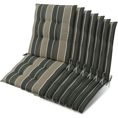 Beautissu 7x Niederlehner Sun-NL Auflage 100x50x8cm Grün-Gestreift Beautissu 7x Niederlehner Sun-NL Auflage 100x50x8cm Grün-Gestreift
