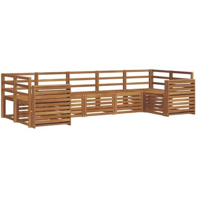vidaXL Sofagarnituren 7-Tlg Natur Massivholz Akazie 3375414 vidaXL Sofagarnituren 7-Tlg Natur Massivholz Akazie 3375414
