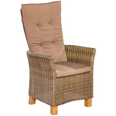 MERXX Toskana Gartensessel Set - Aluminium & Rattan - 2 St. MERXX Toskana Gartensessel Set - Aluminium & Rattan - 2 St.