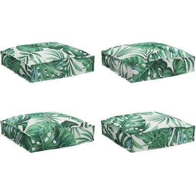vidaXL Kissen Blatt 4 Stk Blattmuster 40 x 40 x 8 cm Oxford-Stoff 42001596 vidaXL Kissen Blatt 4 Stk Blattmuster 40 x 40 x 8 cm Oxford-Stoff 42001596