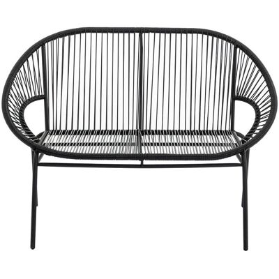 Vente-unique Gartenbank Alios Schwarz 115 cm Vente-unique Gartenbank Alios Schwarz 115 cm