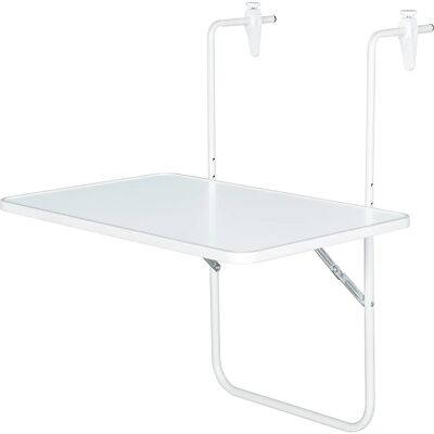 - Alco Balkonhängetisch Balkontisch Weiß 60 cm x 40 cm - Alco Balkonhängetisch Balkontisch Weiß 60 cm x 40 cm