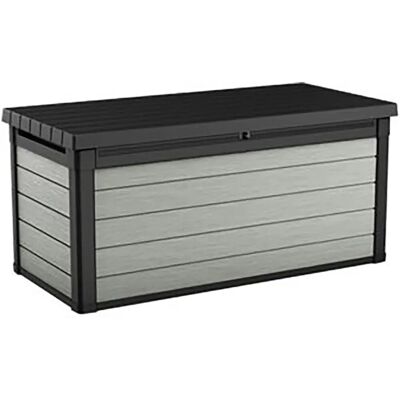 Keter Denali Gartenschrank - 570L, Grau, Robust, Bank, Verschließbar Keter Denali Gartenschrank - 570L, Grau, Robust, Bank, Verschließbar