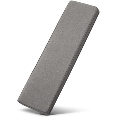 Beautissu Outdoor Bankauflage Calme BK 140x40x5cm Hellgrau Beautissu Outdoor Bankauflage Calme BK 140x40x5cm Hellgrau