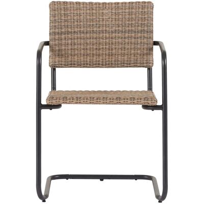 ebuy24 Camille Gartenstuhl Polyrattan Schwarz Natur ebuy24 Camille Gartenstuhl Polyrattan Schwarz Natur