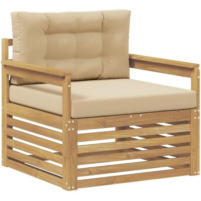 vidaXL Outdoor-Sofa Polyester Weiß 3439125 vidaXL Outdoor-Sofa Polyester Weiß 3439125