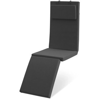 Beautissu Outdoor Deckchairauflage QD-DC 175x45x5cm Anthrazit Beautissu Outdoor Deckchairauflage QD-DC 175x45x5cm Anthrazit