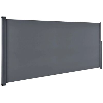 Juskys Dunkelgraue Seitenmarkise 500x160cm - Sichtschutz & Windschutz Juskys Dunkelgraue Seitenmarkise 500x160cm - Sichtschutz & Windschutz
