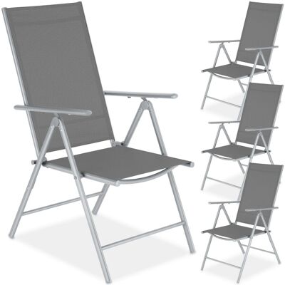 Tectake Gartenstuhl Marcellino Klappbar Wetterfest Und Uvbeständig 4Er Setsilber Tectake Gartenstuhl Marcellino Klappbar Wetterfest Und Uvbeständig 4Er Setsilber