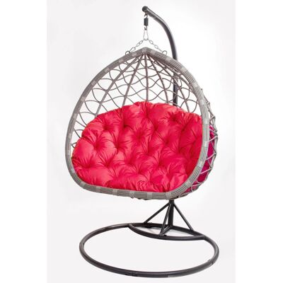 Setgarden Gartenkissen Für einen Hängesessel 110x100 cm 1tlg Rot Setgarden Gartenkissen Für einen Hängesessel 110x100 cm 1tlg Rot