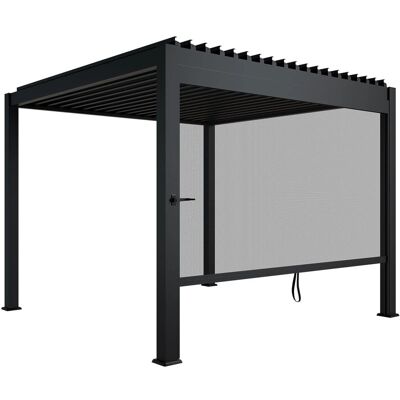 Juskys Pergola Lamellendach Tahiti 3 x 3 m inkl. 1x Seitenwand 3 m Anthrazit Juskys Pergola Lamellendach Tahiti 3 x 3 m inkl. 1x Seitenwand 3 m Anthrazit