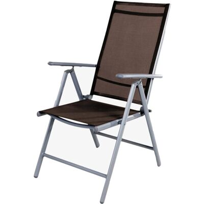 Mojawo - Garten Klappstuhl Aluminium - Silbergrau - Garden Chair Mojawo - Garten Klappstuhl Aluminium - Silbergrau - Garden Chair