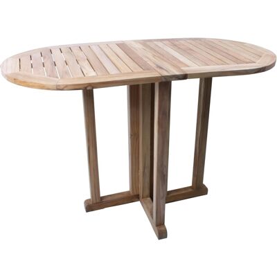 DELUKE Balkontisch MARTIN Oval Klappbar Teak Natur 120x60x75cm Gartentisch Balkon-Tisch Kleiner Tisch Terrassentisch Verandatisch DELUKE Balkontisch MARTIN Oval Klappbar Teak Natur 120x60x75cm Gartentisch Balkon-Tisch Kleiner Tisch Terrassentisch Verandatisch